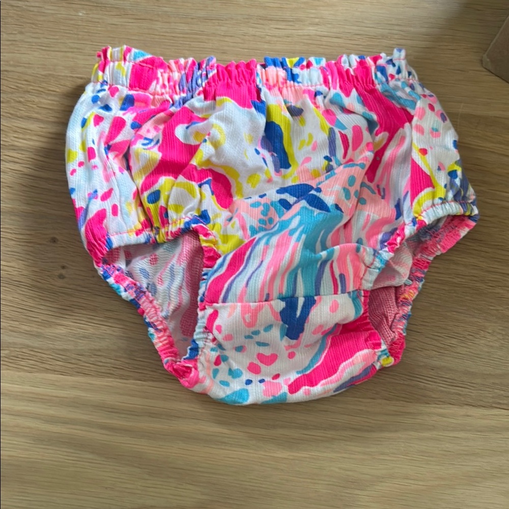 Lilly Pulitzer Pink and Blue Kids Diaper Cover